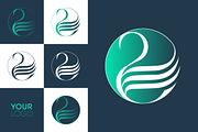 Swan logo design.