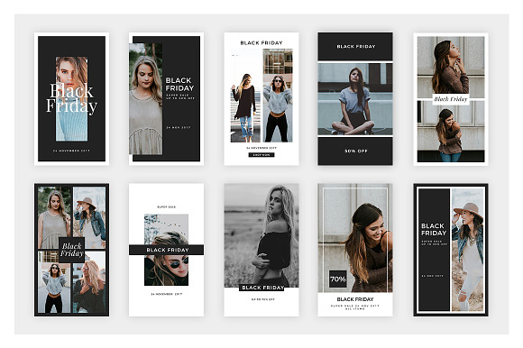 45 Black Friday Instagram Stories in Social Media Templates - product preview 4