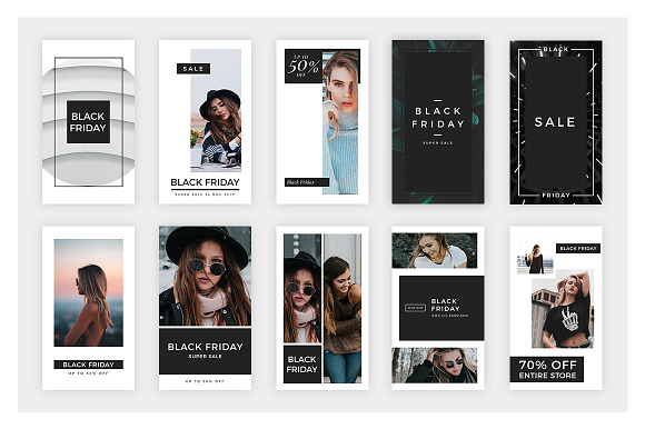 45 Black Friday Instagram Stories in Social Media Templates - product preview 5