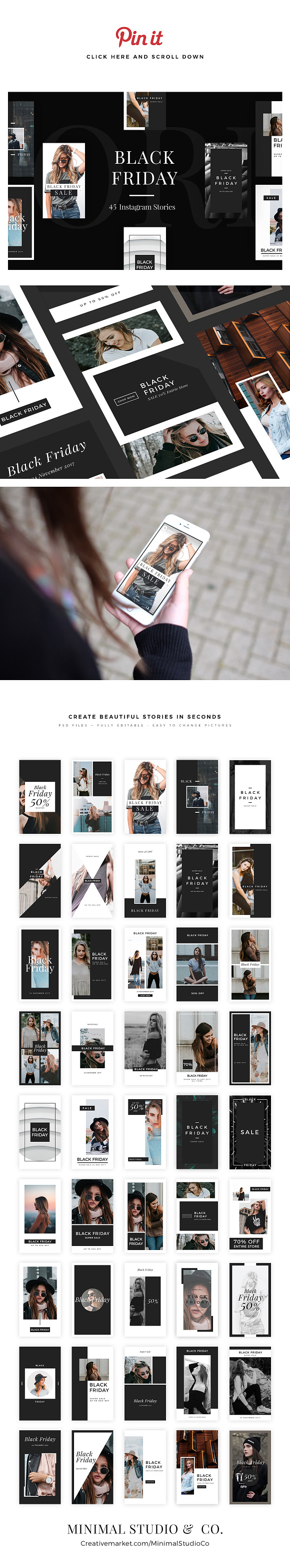 45 Black Friday Instagram Stories in Social Media Templates - product preview 8
