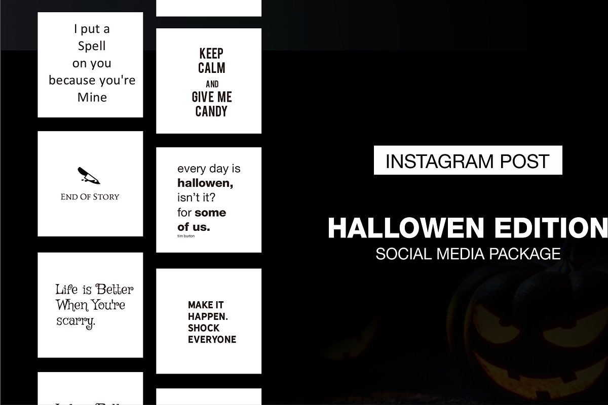 Hallowen Edition - Social Media in Instagram Templates - product preview 8