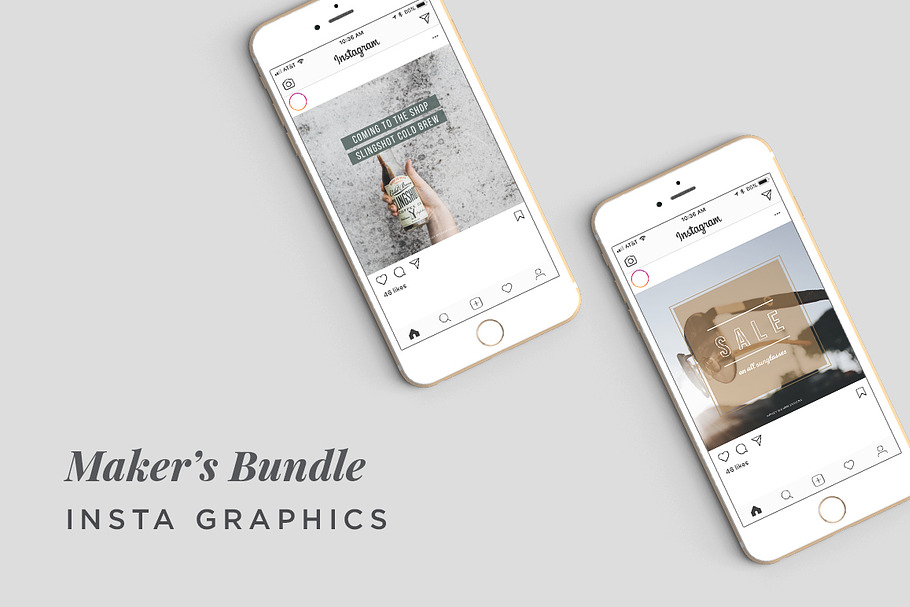 Maker's Bundle Insta Graphics in Instagram Templates - product preview 8