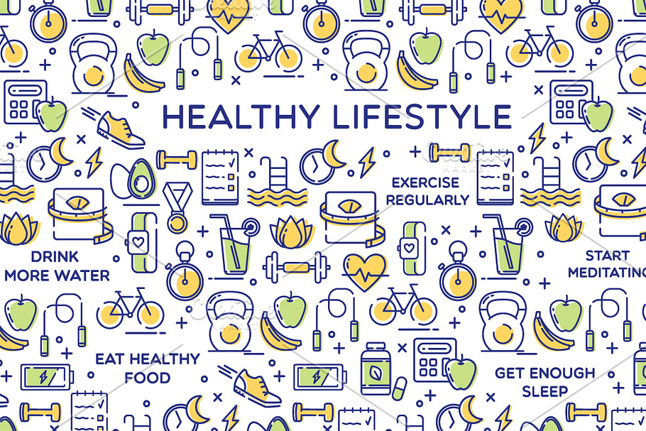 Healthy Lifestyle Illustration