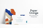 Paper Orange Font and Template