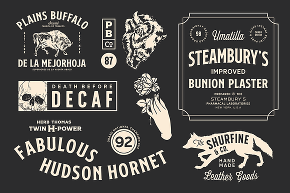 S&S Nickson Font Bundle in Hipster Fonts - product preview 17