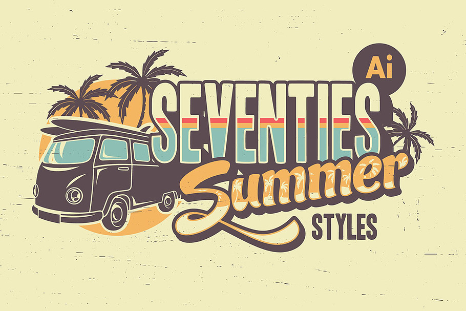 Seventies Summer Styles in Photoshop Layer Styles - product preview 8