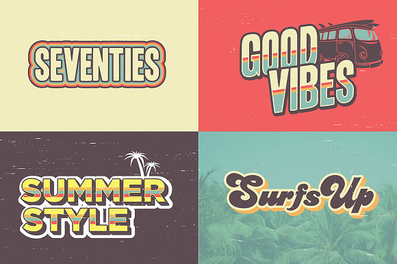 Seventies Summer Styles in Photoshop Layer Styles - product preview 2