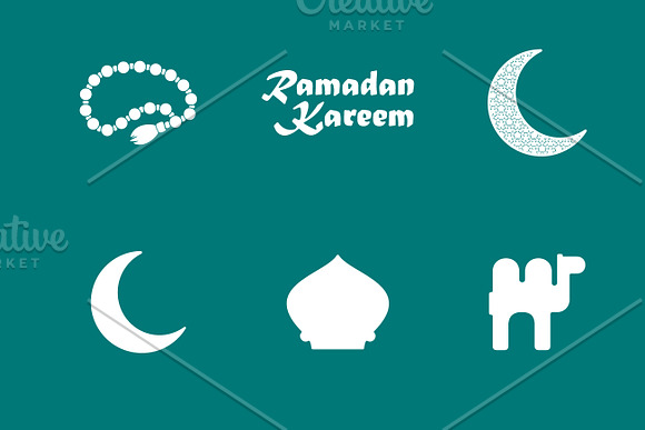 36 RAMADAN simple icons in Graphics - product preview 2