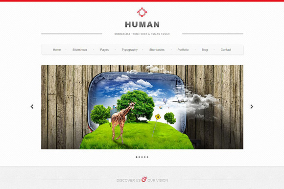 Human - Responsive HTML5 theme in HTML/CSS Themes - product preview 1