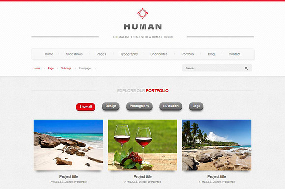 Human - Responsive HTML5 theme in HTML/CSS Themes - product preview 3