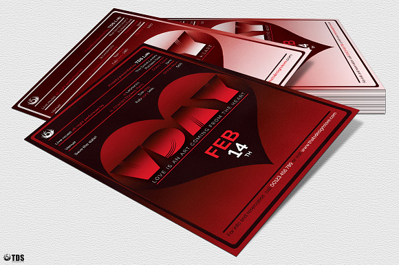 Valentines Day Flyer Template V11 in Flyer Templates - product preview 3