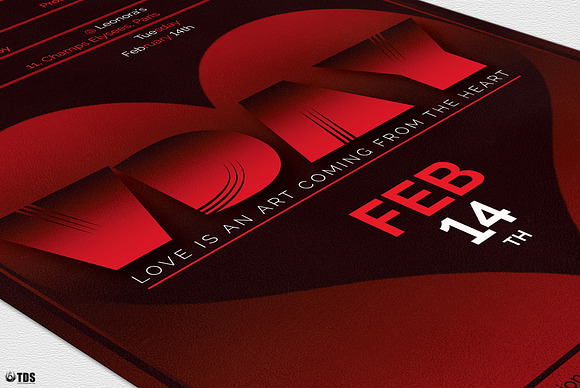 Valentines Day Flyer Template V11 in Flyer Templates - product preview 5