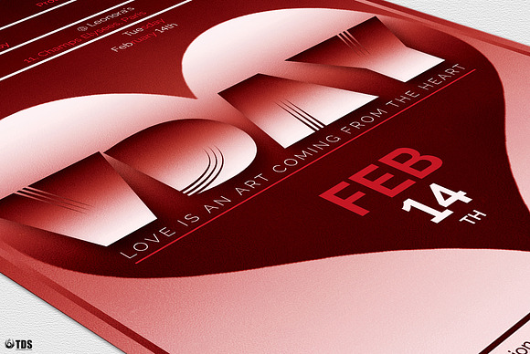 Valentines Day Flyer Template V11 in Flyer Templates - product preview 6