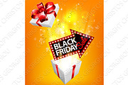 Black Friday Sale Exploding Gift Sign