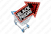 Shopping Trolley Black Friday Sale Sign