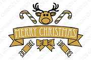 Merry Christmas Greetings Text Design