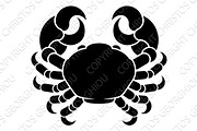 Zodiac Signs Cancer Crab Icon