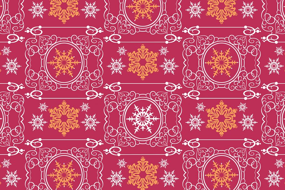 Christmas pattern, maroon
