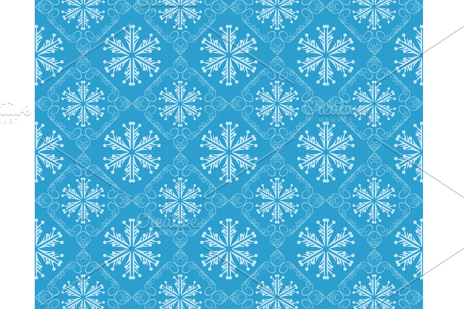Christmas pattern, blue