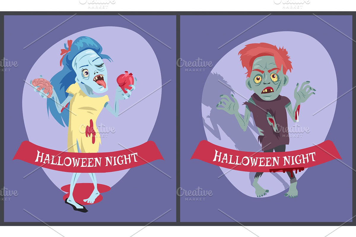 Halloween Night Collection on Vector Illustration in Objects - product preview 8