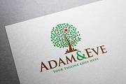 Adam and Eve Logo Template