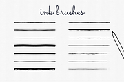 Handdrawn Ink Brushes Illustrator