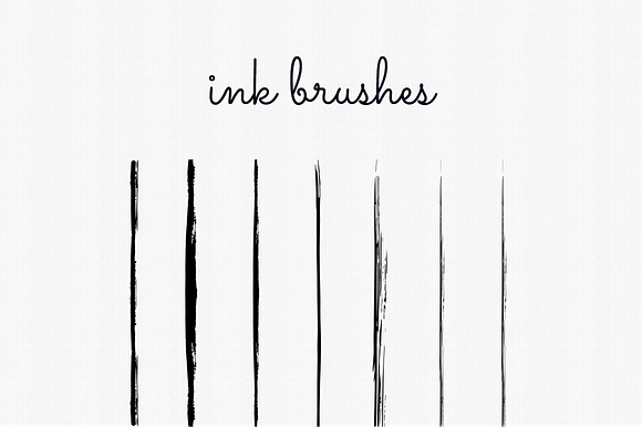Handdrawn Ink Brushes Illustrator in Photoshop Brushes - product preview 3