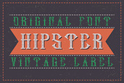 Hipster label typeface