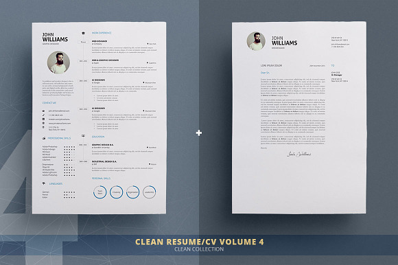 Resume/Cv Bundle - Clean Collection in Resume Templates - product preview 4