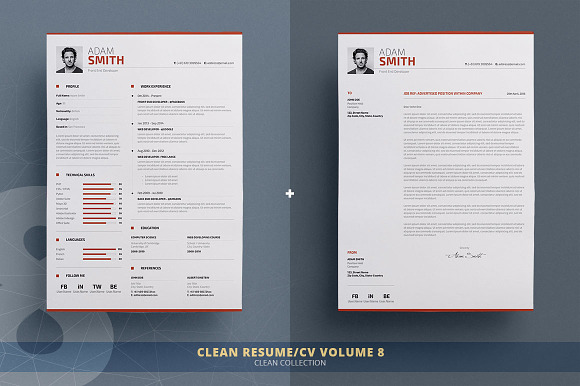 Resume/Cv Bundle - Clean Collection in Resume Templates - product preview 8