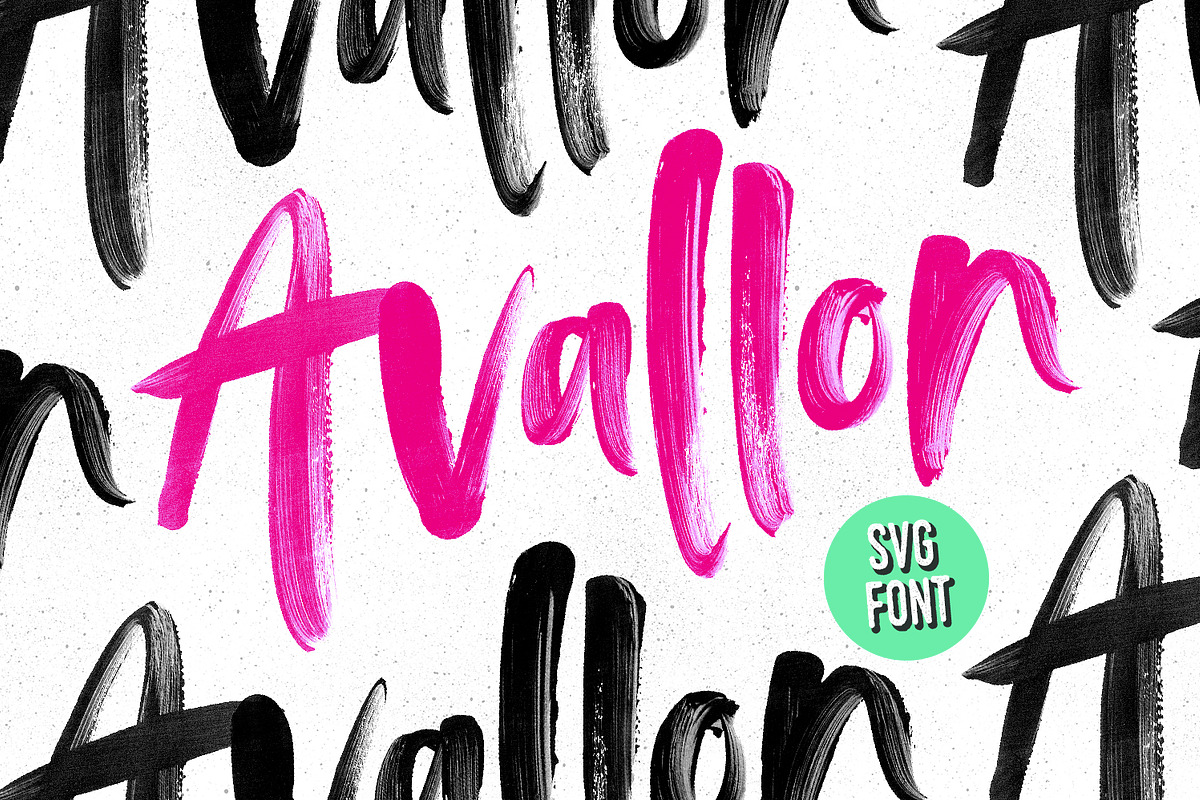 Avallon OpenType-SVG Font in Display Fonts - product preview 8