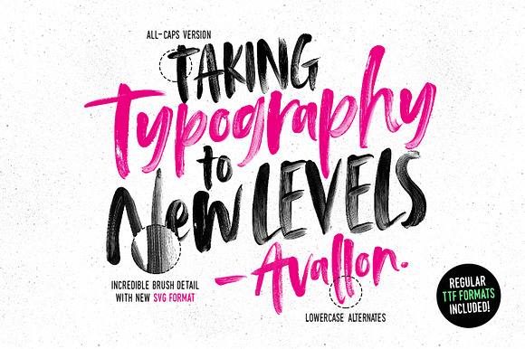 Avallon OpenType-SVG Font in Display Fonts - product preview 4