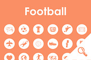 36 FOOTBALL simple icons