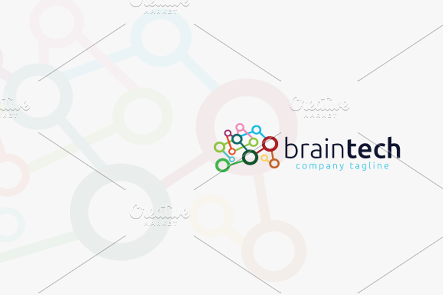 Brain Tech in Logo Templates - product preview 8