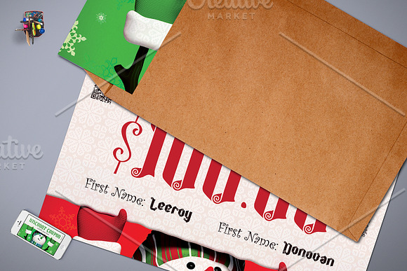 Christmas Gift Voucher with 3 Styles in Card Templates - product preview 2