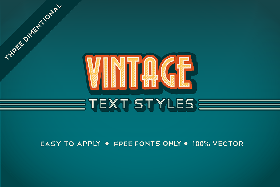 3D Vintage Graphic Style Pack in Add-Ons - product preview 8