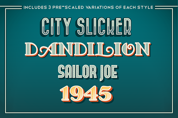 3D Vintage Graphic Style Pack in Add-Ons - product preview 2