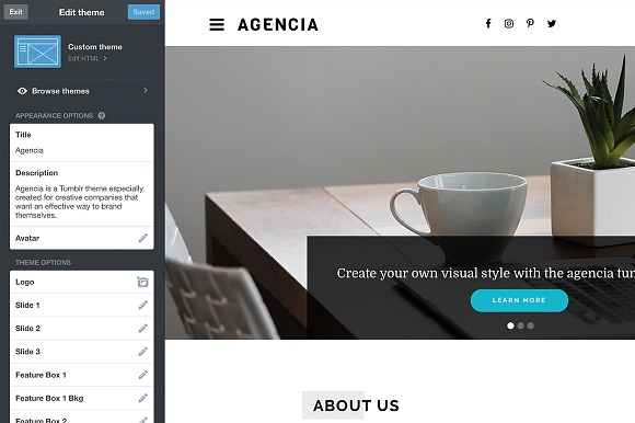 Agencia Tumblr Theme in Tumblr Themes - product preview 4