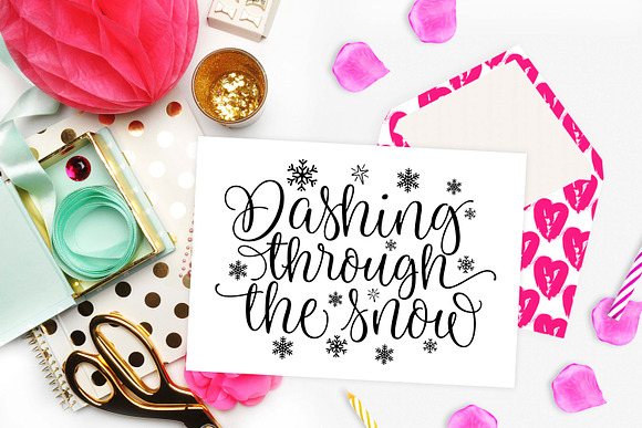 Dashing through the snow SVG DXF PNG in Illustrations - product preview 1