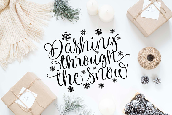 Dashing through the snow SVG DXF PNG in Illustrations - product preview 2
