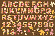 Autumn letters design