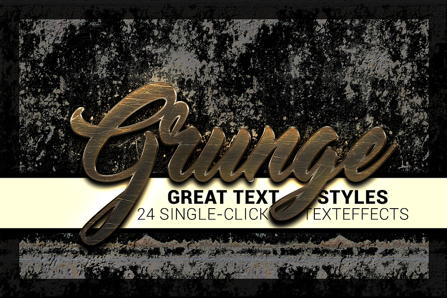 24 Styles - Grunge Collection in Photoshop Layer Styles - product preview 8
