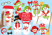 Snowman family graphics, AMB-566