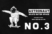 Astronaut Skate Outer Space 03