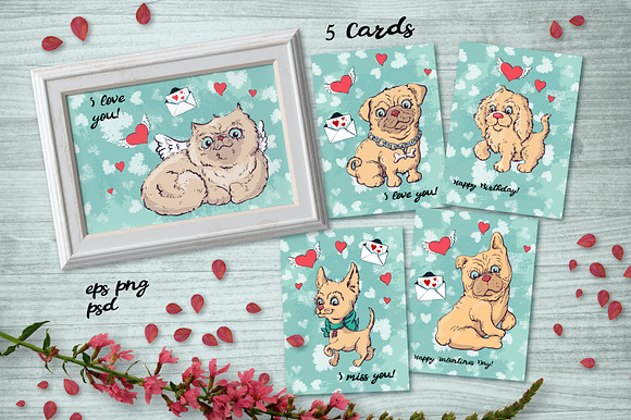 Pets with love! in Illustrations - product preview 1