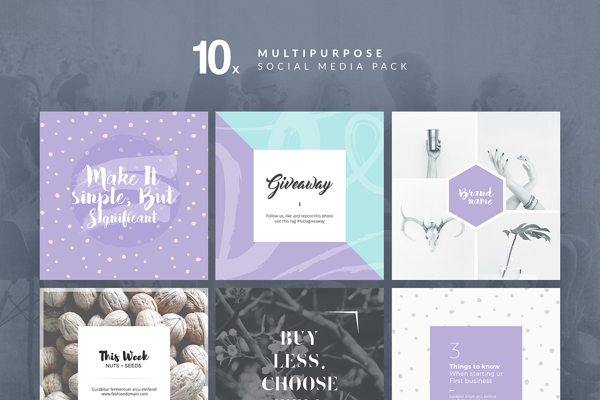 Multipurpose - Social Media Pack in Instagram Templates - product preview 8