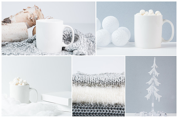 Winter White Stock Photo Bundle in Social Media Templates - product preview 1