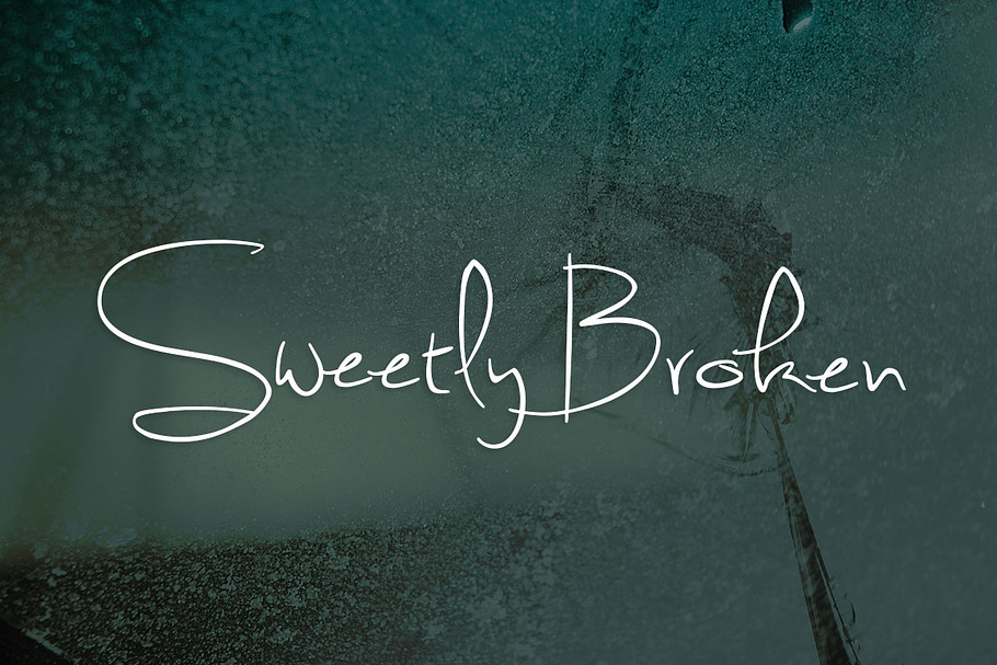 Sweetly Broken in Script Fonts - product preview 8