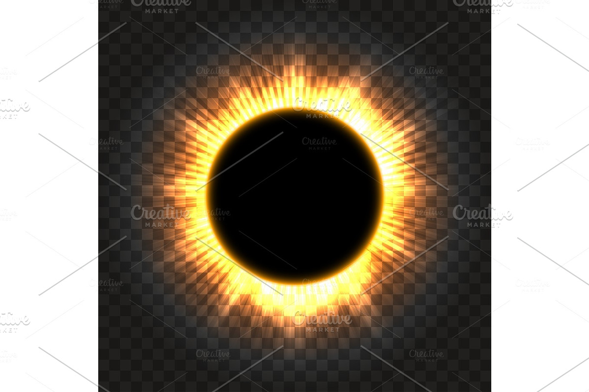 Total solar eclipse icon on transparent in Illustrations - product preview 8
