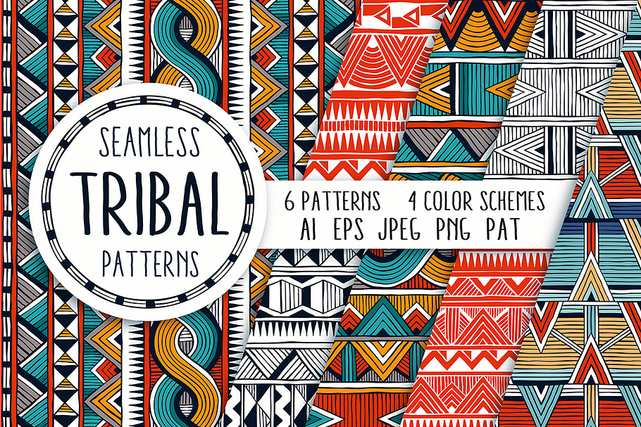 Tribal patterns collection in Patterns - product preview 8